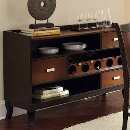 Two Tone Brown/Black Dining Room Server